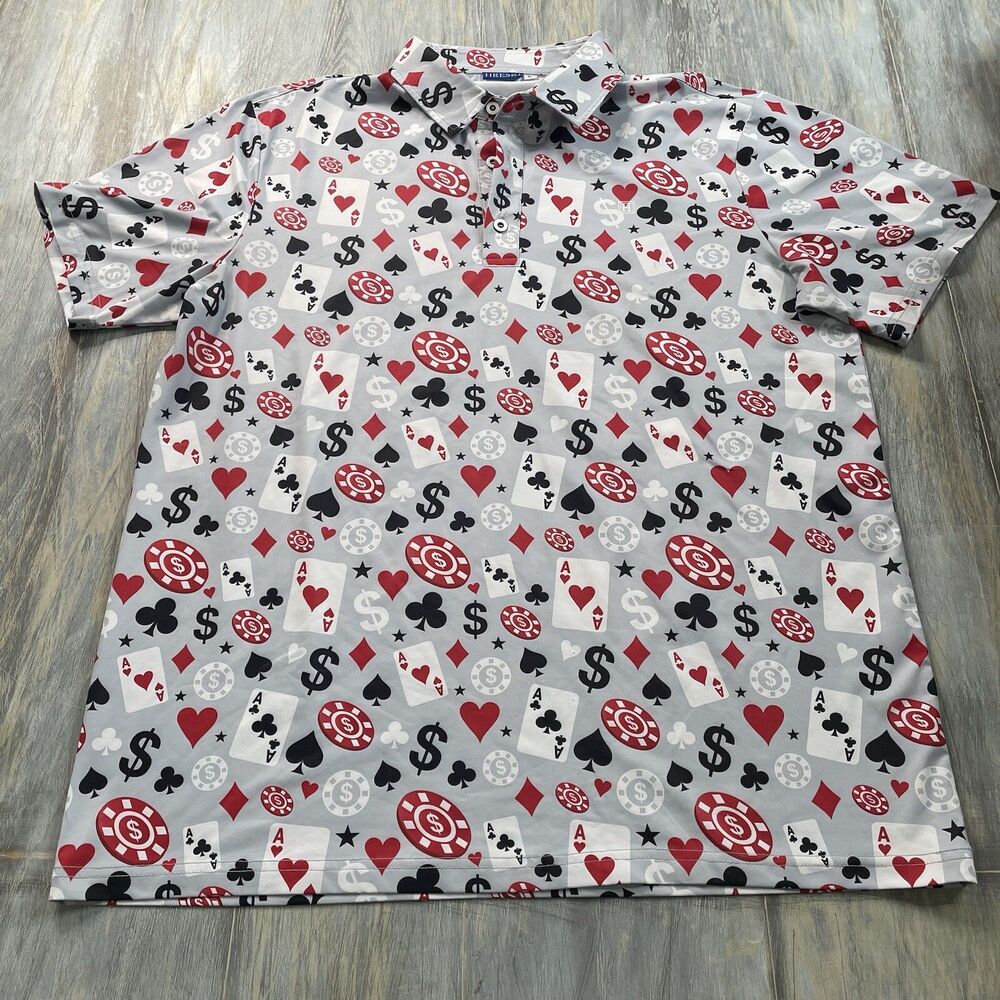 Hreski Poker Golf Polo Shirt